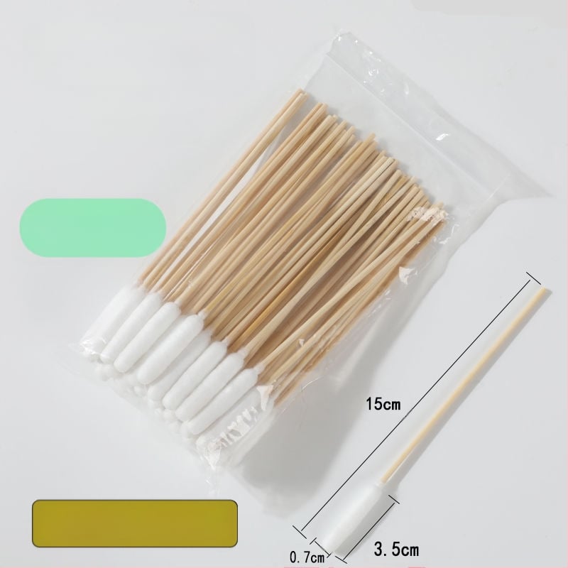 Medvilnės tamponėlis augintiniams, medvilnės tamponėlis katėms ir šunims, universalus ausų, odos ir išangės valymo vaistas, dvejopo naudojimo medvilnės tamponėlis, ypač didelis medvilnės galvos bambuko lazdelės formos vatos tamponėlis