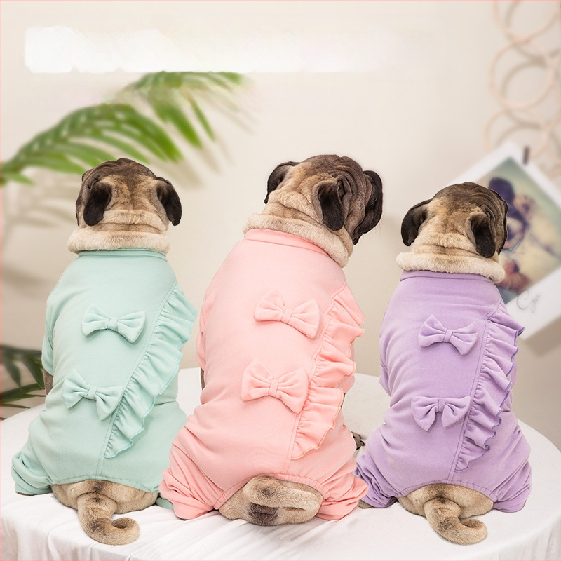 Odjeća za kućne ljubimce iz inostranstva, jesenska i zimska odjeća za pse u boji slatkiša, četveronožna odjeća za male i srednje pse, veleprodaja zimske odjeće za pse