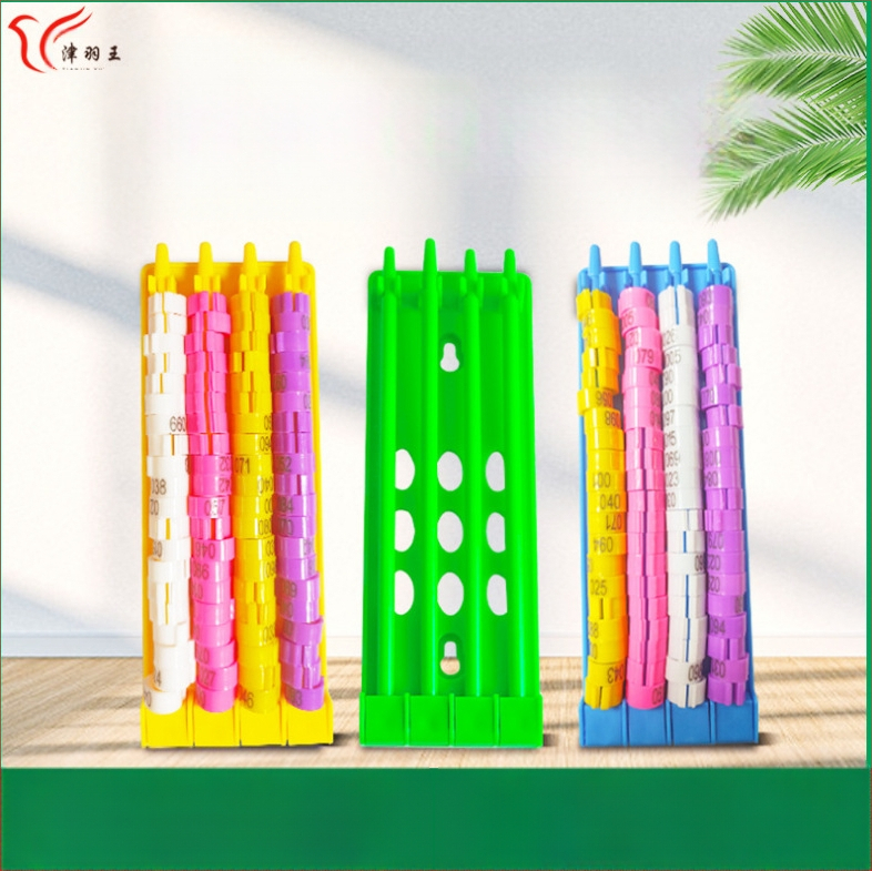 Jalarõngaste riiul tuvide võidusõidutuvide tarvikud riputatavad tuvide jalarõngaste riiul mitmevärviline klassifikatsioon jalarõngaste paigutusriiul