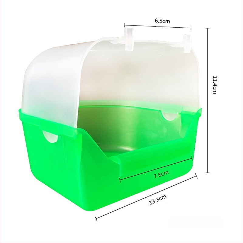 Външна вана за птици с гнездо от пера, Jade Bird, копринена вана за птици с малък папагал, фабрика за доставка на вана за птици