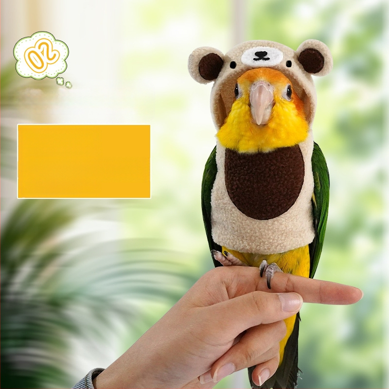 Нови дрехи за домашни любимци Xuan Feng, дрехи за папагали, есенни и зимни, ежедневни топли дрехи за домашни любимци, трансформиращи мечки