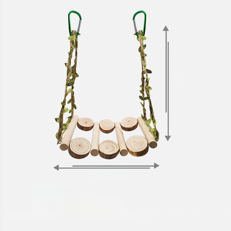 Klietka pre vtáky, terénne úpravy, papagájová hojdačka, hračka na perlové lezenie, interaktívny rebrík, proti uhryznutiu, brúsny pazúr, krúžky na uhryznutie z masívneho dreva