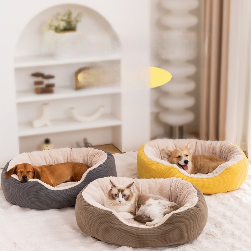 Veleprodaja zimskih baršunastih gnijezda za kućne ljubimce, uklonjivih i perivih, otpornih na ogrebotine i habanje, toplih, kordurojskih zimskih gnijezda za pse