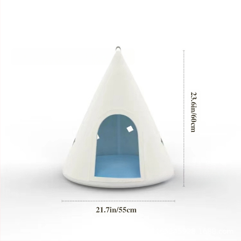 Котешка къщичка Four Seasons Универсална подвижна полузатворена палатка за котешка къщичка от филц, гнездо за домашни любимци