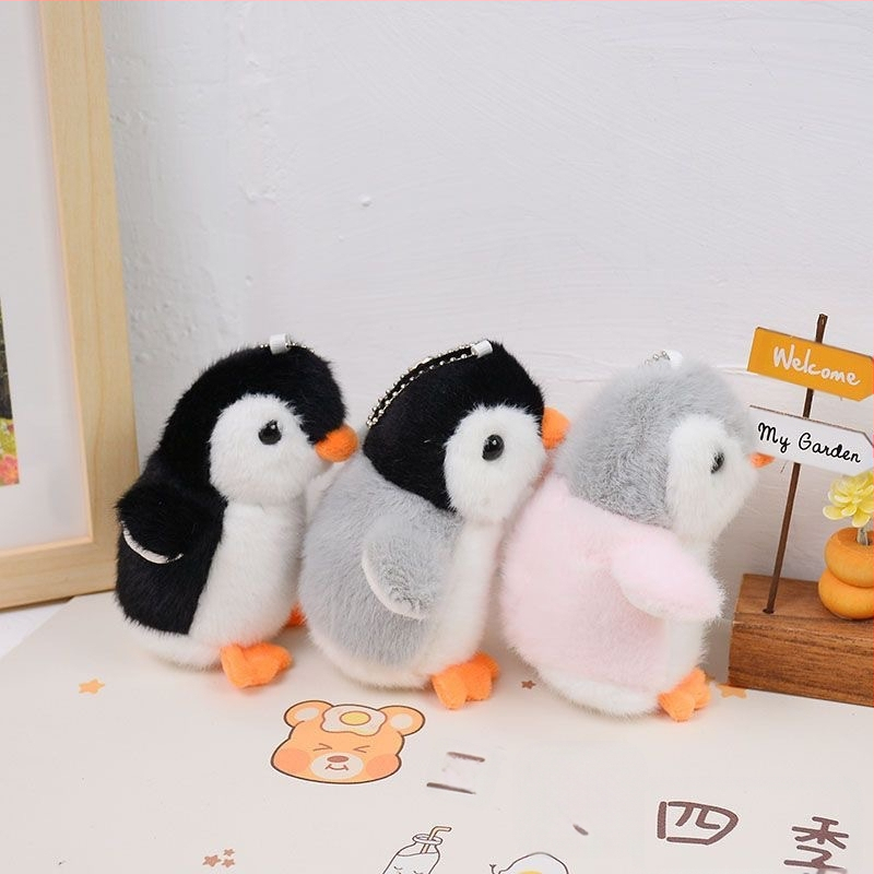 Slatki mali pingvin plišani privjesak za ključeve privjesak za djevojčicu torba privjesak poklon pingvin mala lutka crtani stroj za hvatanje muški
