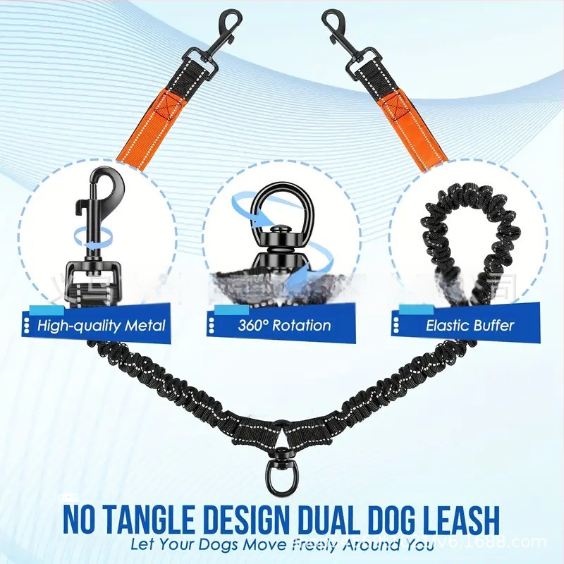 Povodac za kućne ljubimce s jednom ručkom, dvije ručke, veliki pas, uže za pse, otporno na eksploziju