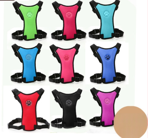 Otisak šape auto prozračna mrežasta tkanina prsa leđa proizvodi za kućne ljubimce auto pas sigurnosni pojas stražnje sjedalo vučni pojas vučno uže