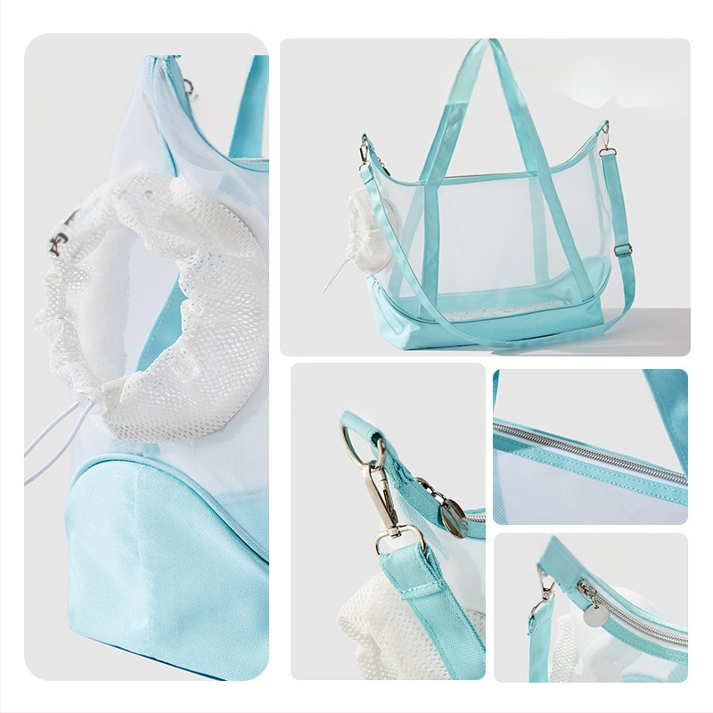 Καλοκαιρινή τσάντα γάτας με αναπνεύσιμο πλέγμα, φορητή τσάντα ώμου για κατοικίδια, σακίδιο πλάτης γάτας, ειδική για μικρά σκυλιά και γάτες, αναπνεύσιμη και ελαφριά