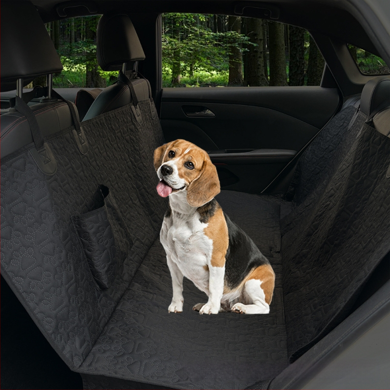 Постелка за домашни любимци с принт на кучешка лапа, неплъзгаща се постелка за кучета за кола, охлаждаща постелка за домашни любимци за заден ход, постелка за кучета за кучета