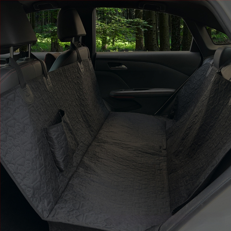 Постелка за домашни любимци с принт на кучешка лапа, неплъзгаща се постелка за кучета за кола, охлаждаща постелка за домашни любимци за заден ход, постелка за кучета за кучета