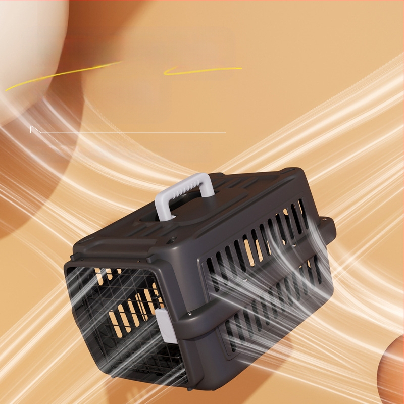 Kisállat-kellékek légitársasági szállítóketrec, macska orvosi szállítóketrec, macskaketrec, kutyaketrec, kis kutya szállítóketrec, lélegző és könnyű