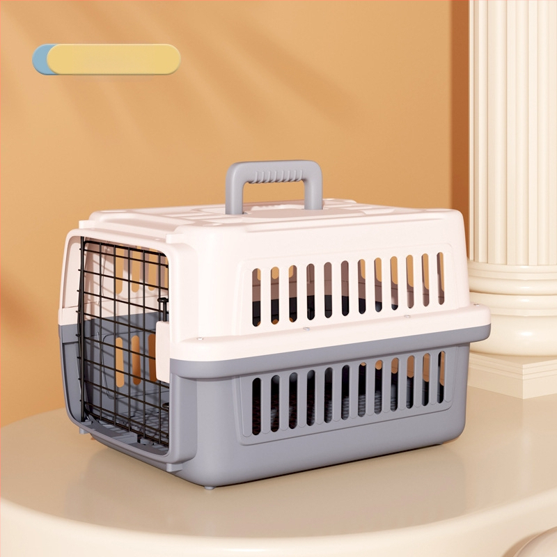 Kisállat-kellékek légitársasági szállítóketrec, macska orvosi szállítóketrec, macskaketrec, kutyaketrec, kis kutya szállítóketrec, lélegző és könnyű