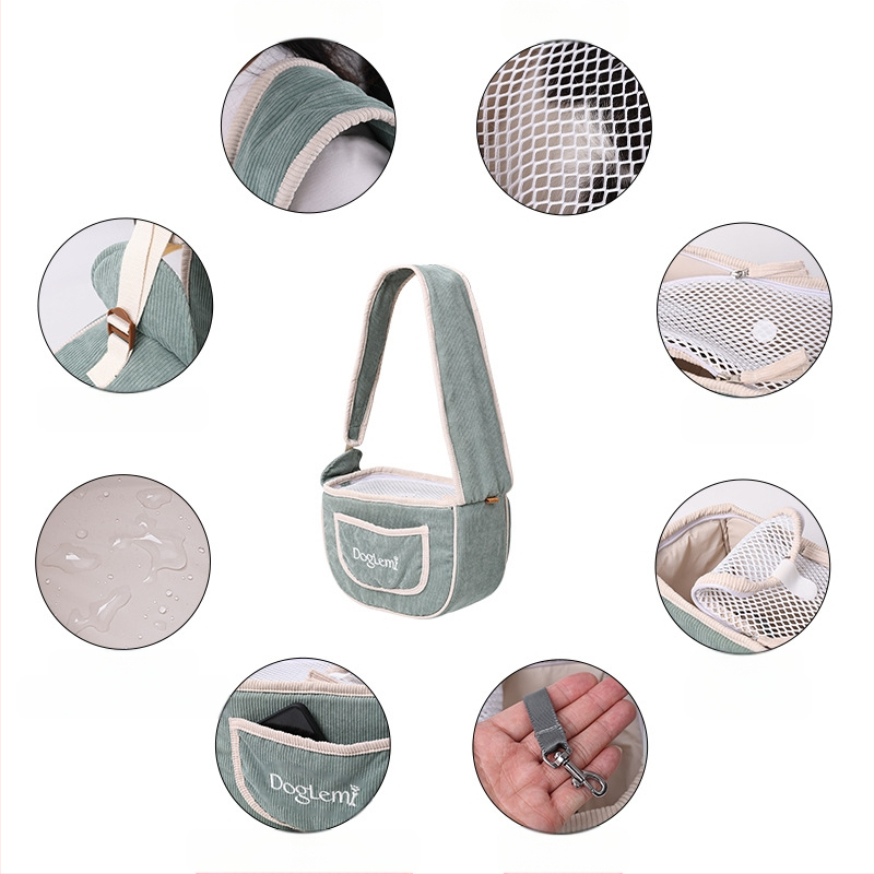 Lemmiklooma õlakott kassile kutsikale universaalne värske õlakott lihtne väljaminev lemmikloomakott