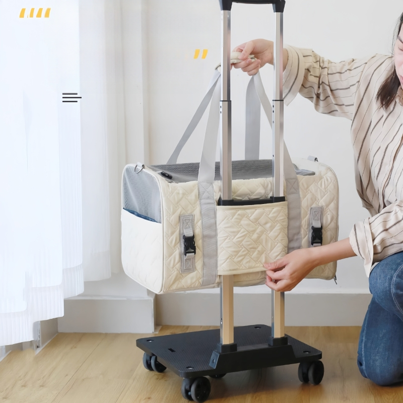 Torba za mačke, izlazna prijenosna torba velikog kapaciteta, prozračna torba za mačke i pse, ruksak za kućne ljubimce, prijenosna torba za rame, kavez za mačke