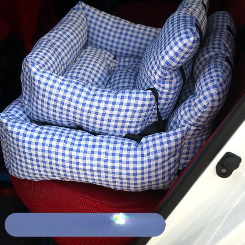 Гнездо за кола за всички сезони, предпазна възглавница за седалка за излизане, гнездо за кола, противозадавяща се кола, преносима домашна постелка за гнездо с двойна употреба