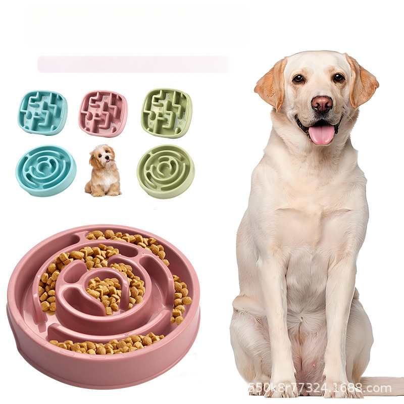 Нова купа за домашни любимци, купа за бавна храна, против задавяне, бавна купа за храна, PP материал, защита за врата, купа за храна за кучета, купичка за храна за кучета, домашни любимци
