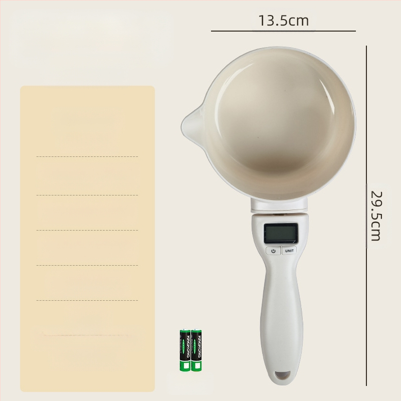 Didelis šaukštas, matavimo šaukštas, elektroninės svarstyklės, matavimo šaukštas, kačių ėdalo, šunų ėdalo, naminių gyvūnėlių šėrimo šaukštas, virtuvės kepimo svėrimo šaukštas