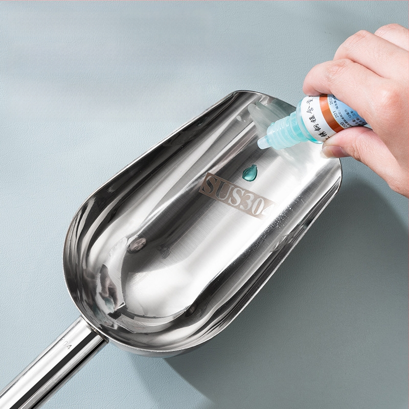 Φτυάρι πάγου από παχύ ανοξείδωτο χάλυβα, πολυλειτουργικό φτυάρι πάγου, φτυάρι πάγου 304, φτυάρι κύβων πάγου, φτυάρι σνακ, φτυάρι ξηρών προϊόντων, οικιακή κουζίνα, εμπορική