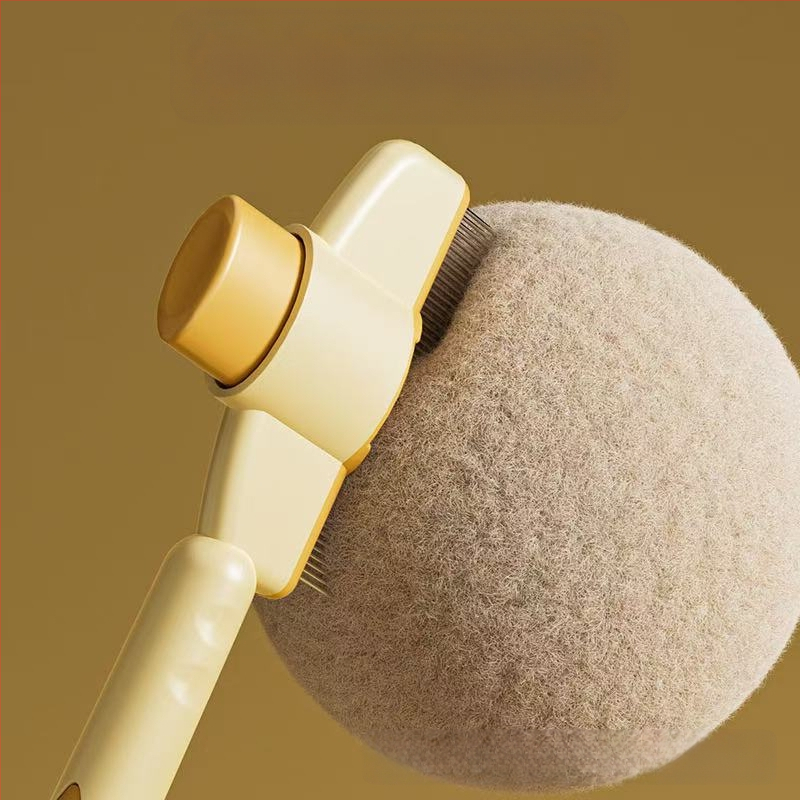 Гребен за отваряне на възли за котки, гребен за обезкосмяване с плаваща повърхност, гребен за масаж на котки, гребен за самопочистване, гребен против бълхи, гребен с игла, универсален производител за котки и кучета