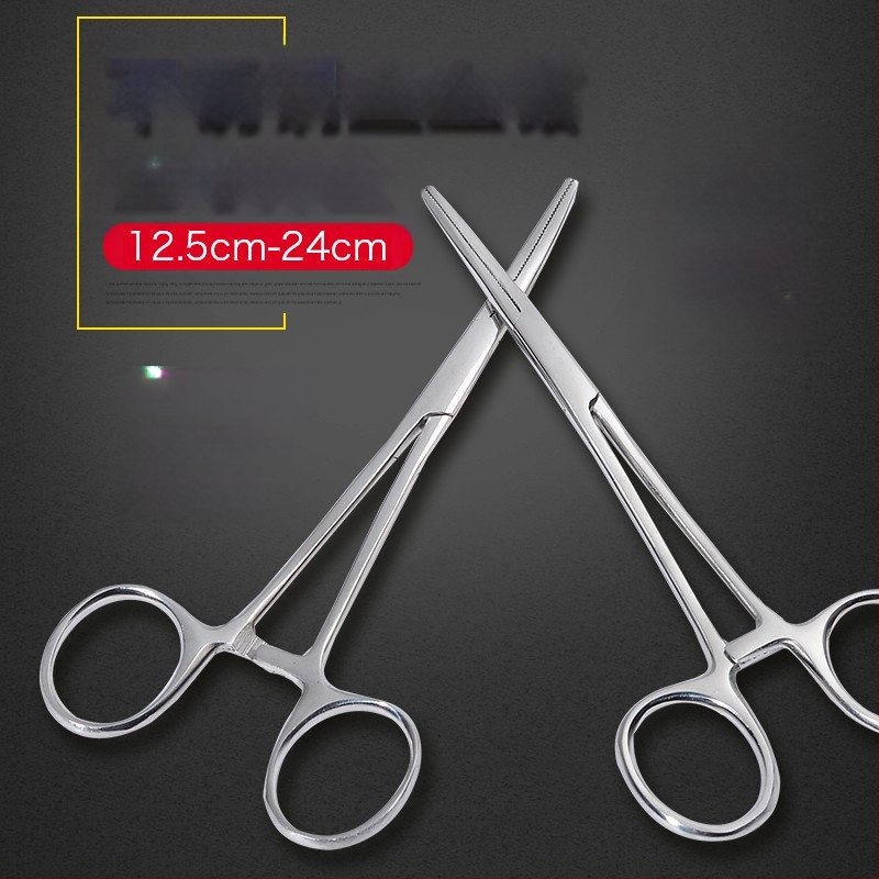 Hulgimüük meditsiinilised roostevabast terasest hemostaatilised tangid juuste kitkumise tangid kuputamis tangid kirurgilised tangid veresoonte tangid sirge küünarnuki lameda suuga koht