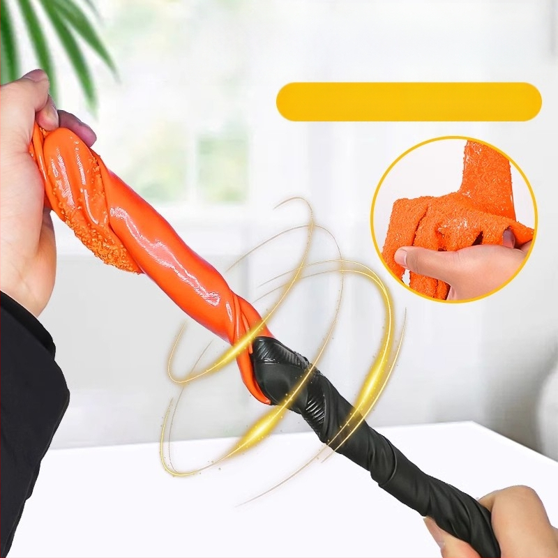 Ръкавици за къпане на котки против драскане, за домашни любимци, кучета, специални ролкови ръкавици за премахване на котешки косми, удължени, водоустойчиви, против ухапване