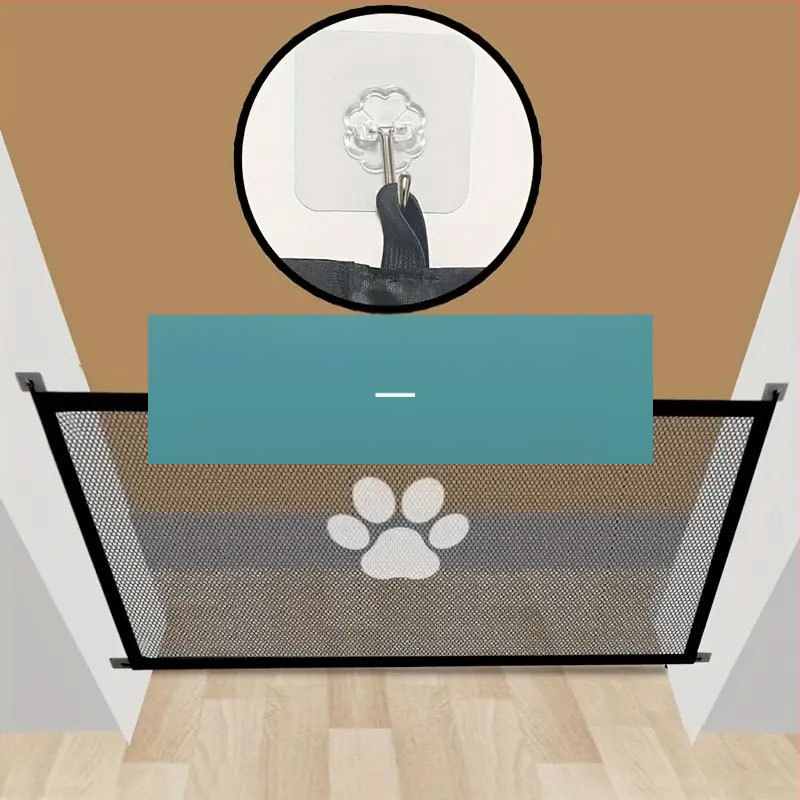 Piiriülene lemmikloomade koeratara kaasaskantav kokkupandav isolatsioonivõrk majapidamises löögivaba kaitsetõkke turvavõrk ukseriba