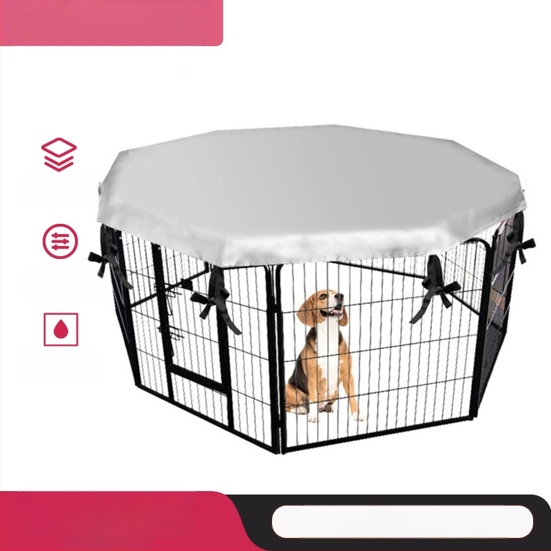 Prekogranični stropni pokrov za gnijezdo za kućne ljubimce, vanjsko dvorište, vodootporni i otporni na kišu, pokrov za pseće kaveze, sjenčanje i prozračni osmerokutni stropni pokrov