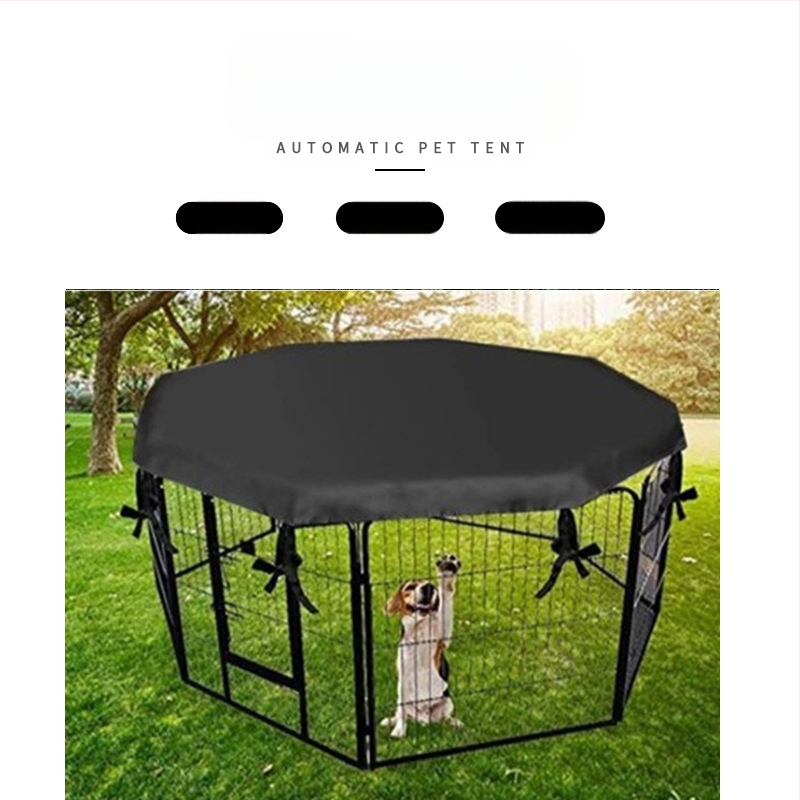 Prekogranični stropni pokrov za gnijezdo za kućne ljubimce, vanjsko dvorište, vodootporni i otporni na kišu, pokrov za pseće kaveze, sjenčanje i prozračni osmerokutni stropni pokrov