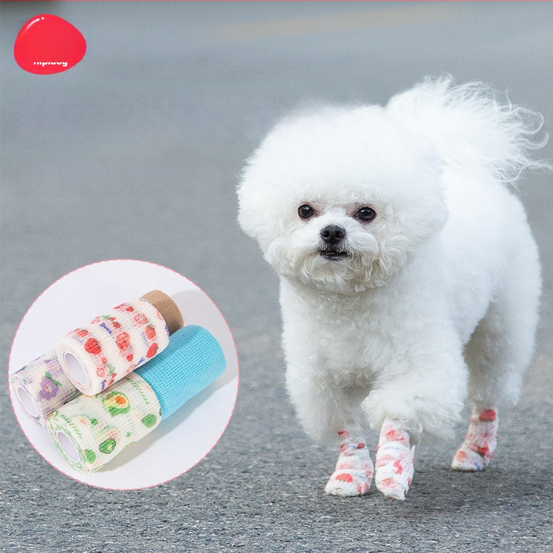 Eldobható kutya lábvédő kis kutyáknak, kisállat cipők, mackók, amelyek nem esnek le a lábról, szennyeződésmentes lábkendő