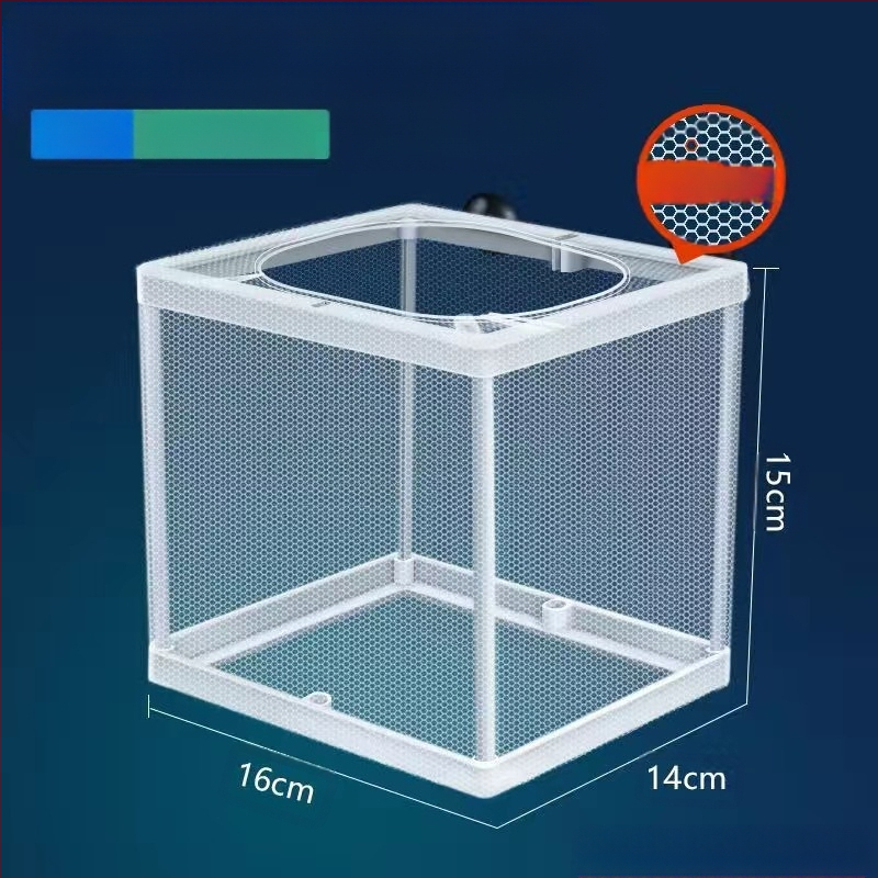 【Akcija】Žuvų rezervuaro izoliacinis tinklas, akvariumo izoliacinis izoliacinis dėžutės tinklas, inkubatorius, veisimo dėžė žuvims ir dekoratyvinėms žuvims perinti