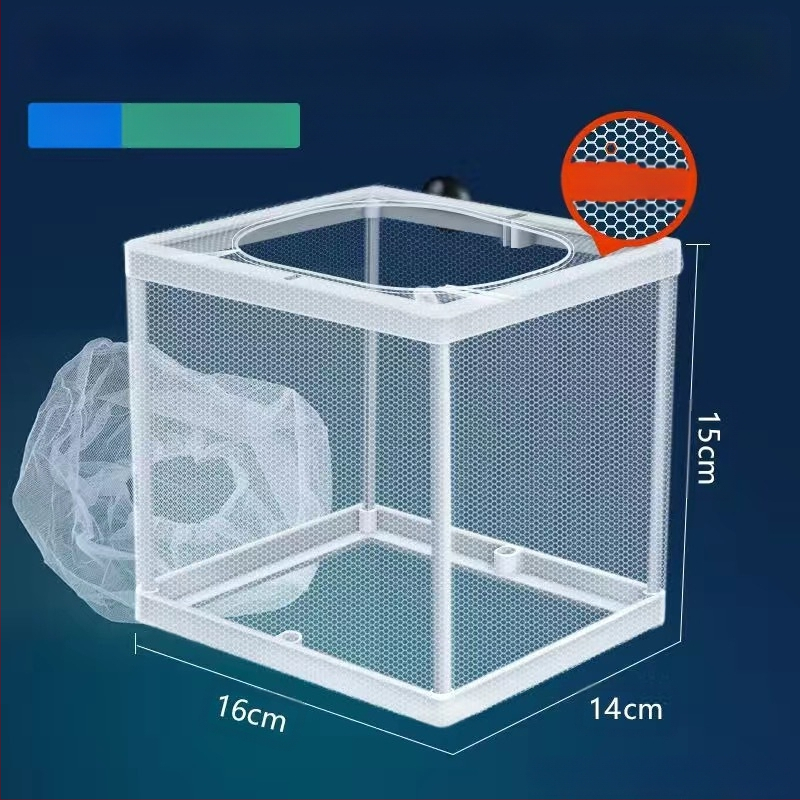 【Akcija】Žuvų rezervuaro izoliacinis tinklas, akvariumo izoliacinis izoliacinis dėžutės tinklas, inkubatorius, veisimo dėžė žuvims ir dekoratyvinėms žuvims perinti