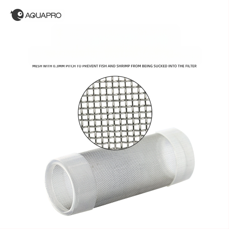 Lummav kalafilter roostevabast terasest vee sisselaskeava kaitseümbris puuvillast hülss noorkrevettide noorkalade kaitsevõrgu kate imemisvastane kalafiltervõrk