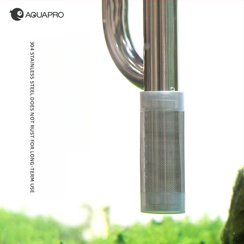 Lummav kalafilter roostevabast terasest vee sisselaskeava kaitseümbris puuvillast hülss noorkrevettide noorkalade kaitsevõrgu kate imemisvastane kalafiltervõrk