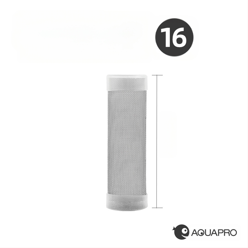 Lummav kalafilter roostevabast terasest vee sisselaskeava kaitseümbris puuvillast hülss noorkrevettide noorkalade kaitsevõrgu kate imemisvastane kalafiltervõrk