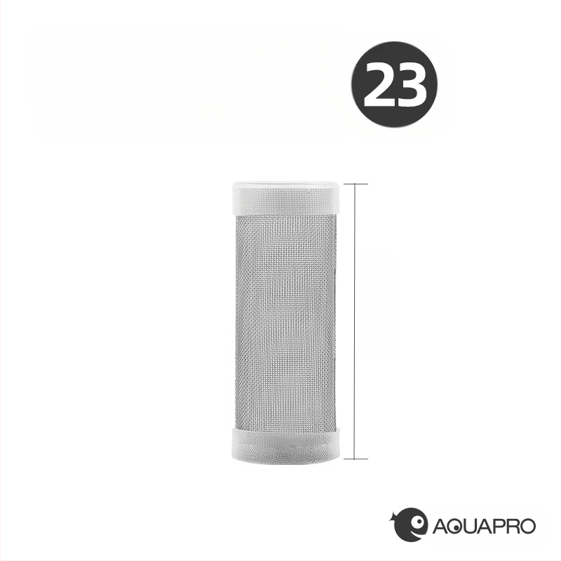 Lummav kalafilter roostevabast terasest vee sisselaskeava kaitseümbris puuvillast hülss noorkrevettide noorkalade kaitsevõrgu kate imemisvastane kalafiltervõrk