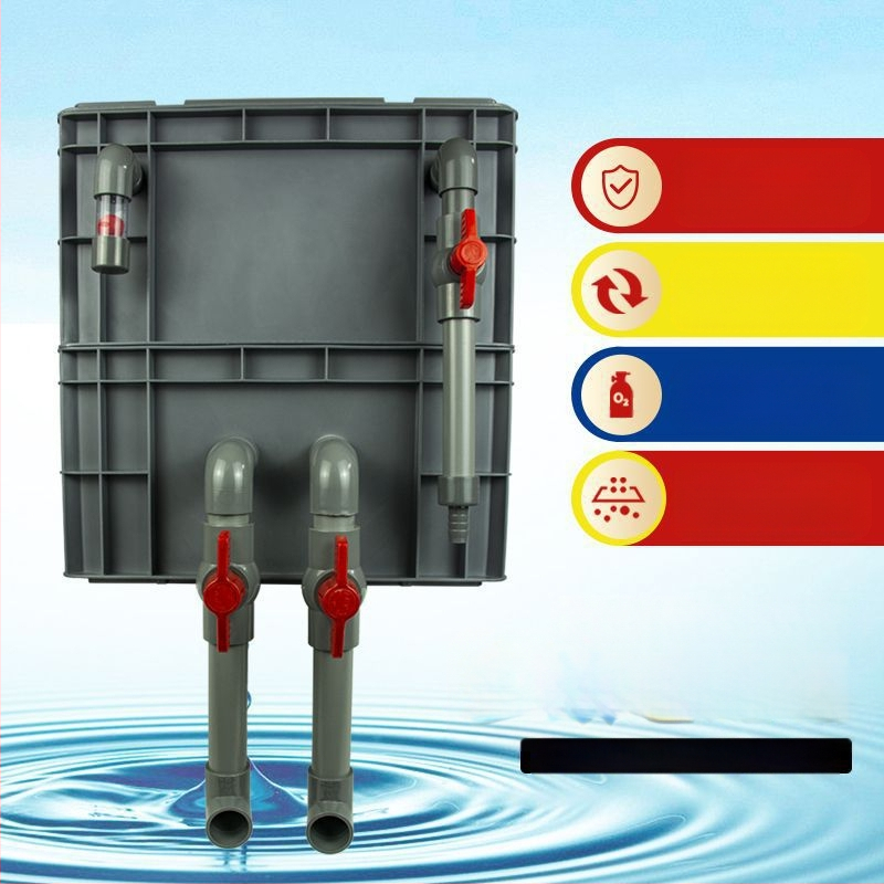 Cirkuliacijos dėžės filtras Žuvų akvariumo cirkuliacijos filtravimo sistema Viršutinio lašelinio srauto dėžės filtras Cirkuliacijos dėžės filtras Vandens aušinimo slėgis