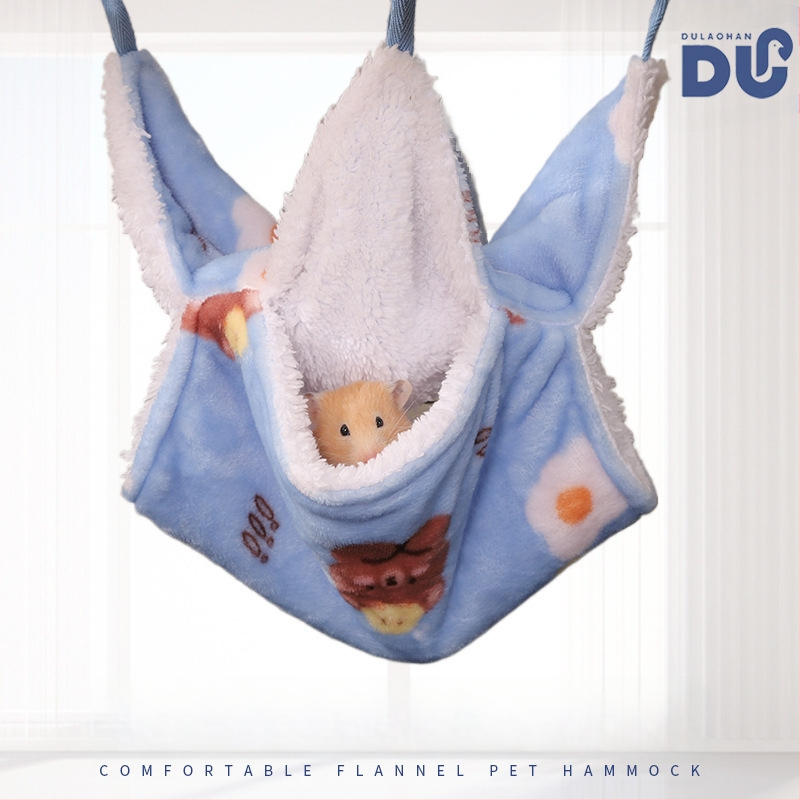 Mažas augintinių hamakas, dvisluoksnis, voverė, voverė, vasara, šiltas hamakas, papūga, drakonas, katė, lizdas, didmeninė prekyba, medaus maišelis, kirstukas, hamakas