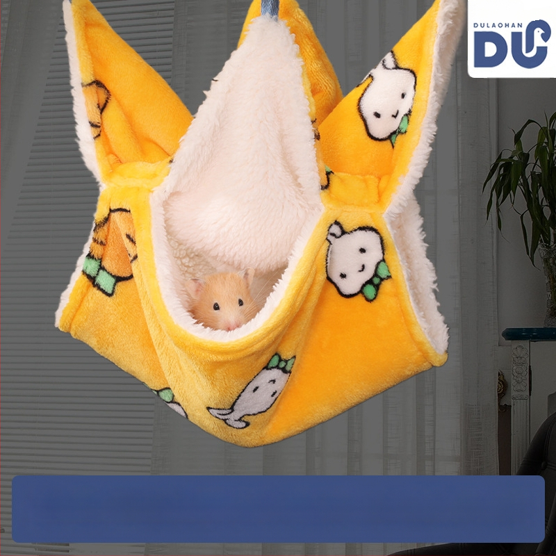 Mažas augintinių hamakas, dvisluoksnis, voverė, voverė, vasara, šiltas hamakas, papūga, drakonas, katė, lizdas, didmeninė prekyba, medaus maišelis, kirstukas, hamakas