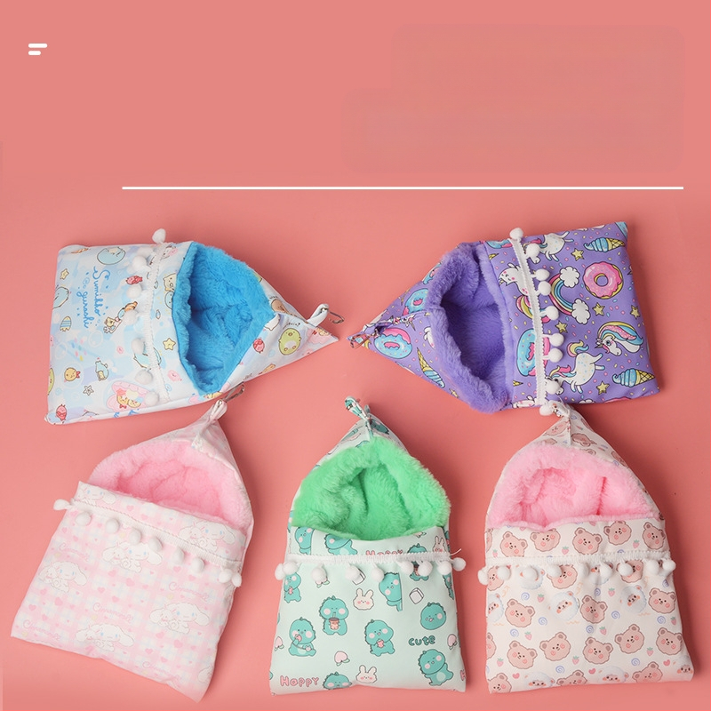 Medaus maišelis, apsiaustas, miegmaišis, imitacinis triušio kailis, sustorintas miego lizdas, auksinis lokys, voverės miego lizdas, žiemai, šilti žiemos reikmenys