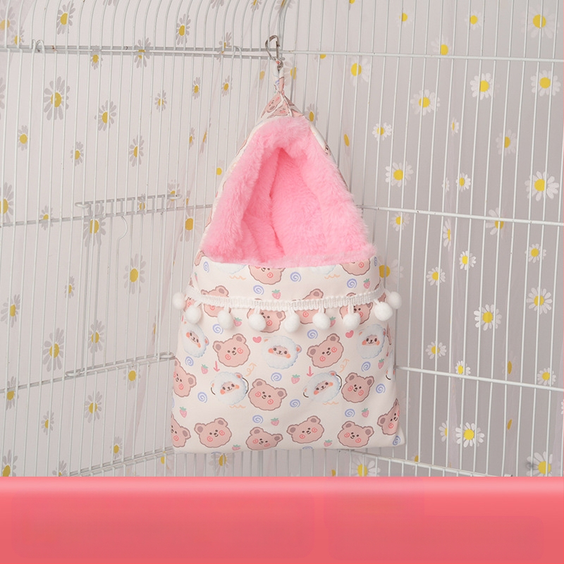 Medaus maišelis, apsiaustas, miegmaišis, imitacinis triušio kailis, sustorintas miego lizdas, auksinis lokys, voverės miego lizdas, žiemai, šilti žiemos reikmenys