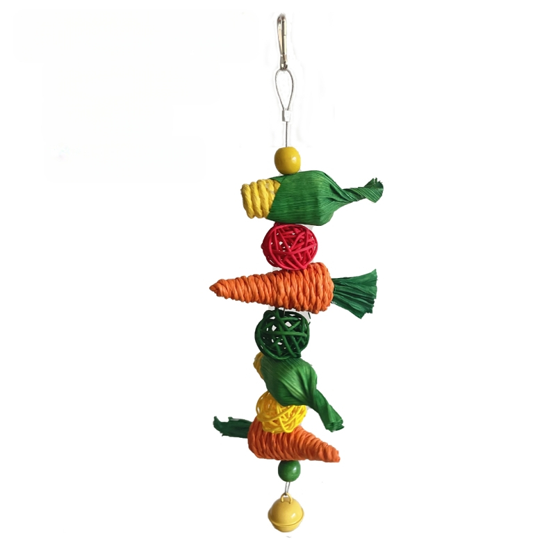 Igračka papiga ptica, igračka za ugriz hrčka, igračka za ugriz zeca Totoro, kutnjak, mala igračka za ptice za kućne ljubimce, ukras za ptičji kavez preko granice