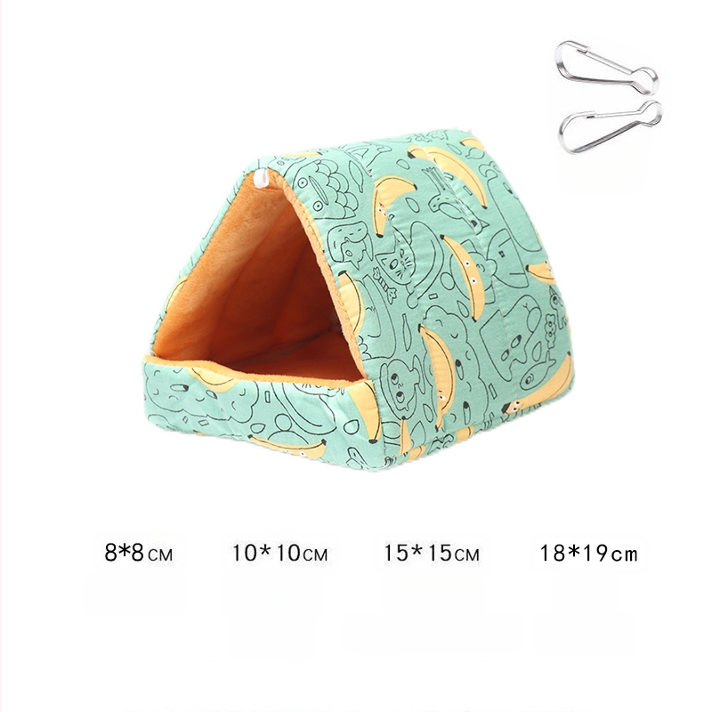 Hamsteri talvepesa banaanist rippvoodi kuldse siidist karu eriline soe puuvillane pesa peidetud väike voodi magamismaja dekompressioonimänguasjade tarvikud