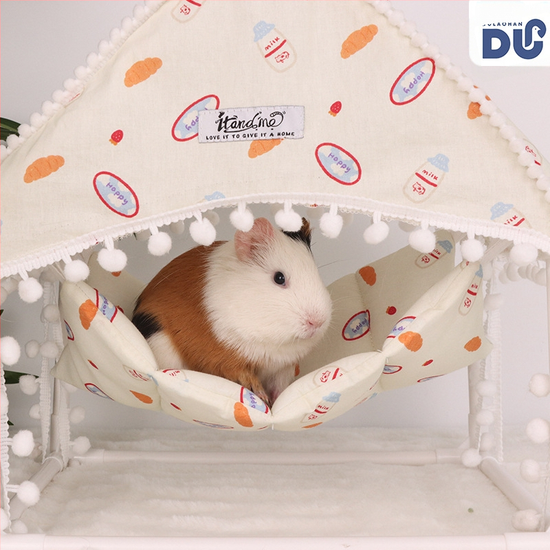 Prekogranični viseći šator za male kućne ljubimce, gnijezdo za spavanje zamorca, sklonište za zeca, vjeverice, šećerni jedrilica, trodimenzionalni stalak za viseću mrežu