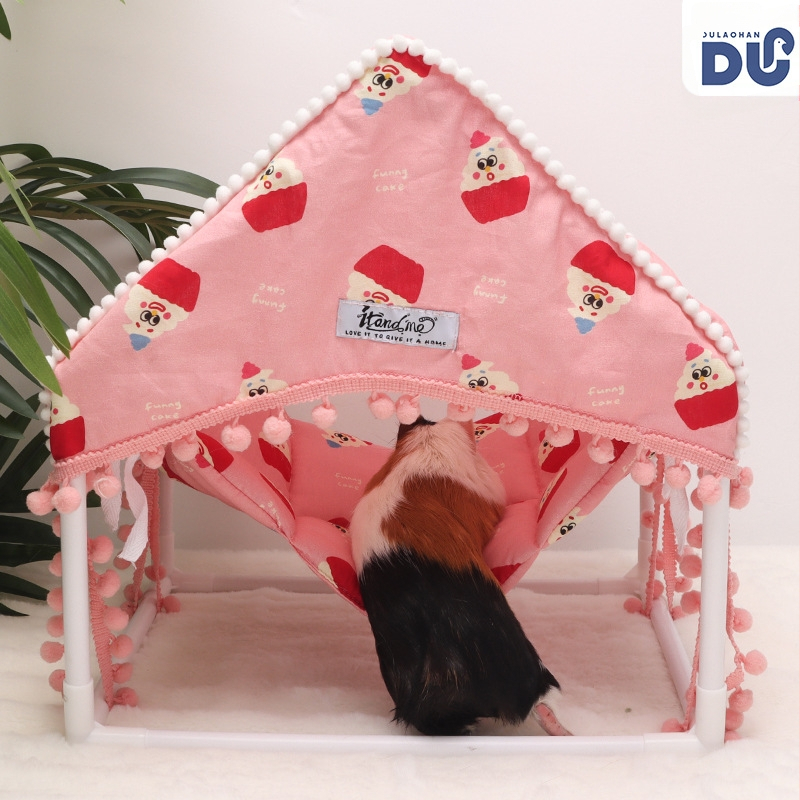 Prekogranični viseći šator za male kućne ljubimce, gnijezdo za spavanje zamorca, sklonište za zeca, vjeverice, šećerni jedrilica, trodimenzionalni stalak za viseću mrežu