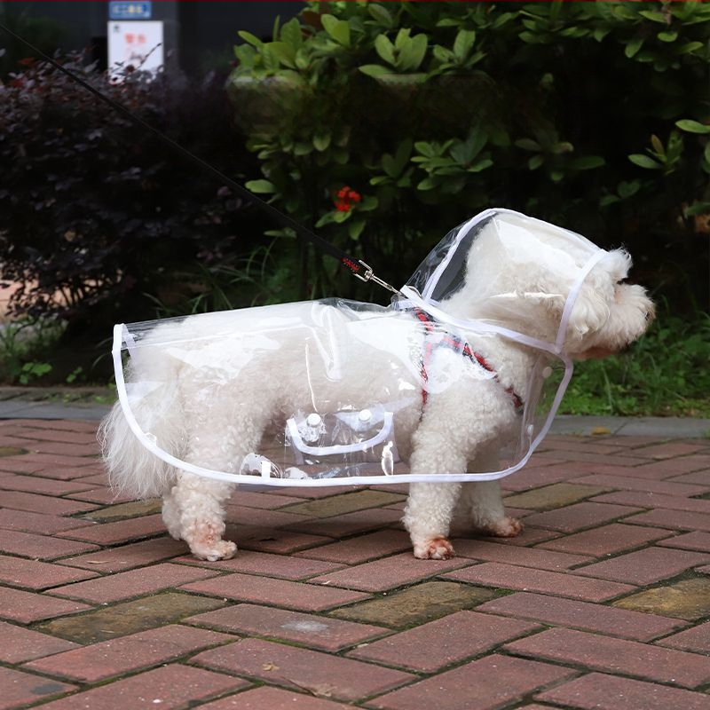 Kabanica za kućne ljubimce za pse, dan za vuču, mali pas, Bixiong Teddy Out, četiri noge, protiv mokrih vanjskih proizvoda, veleprodaja