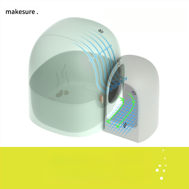 Кутия за котешка тоалетна Mashu, напълно затворена, голяма, малка, голяма, тип коридор, дезодорант, против пръски