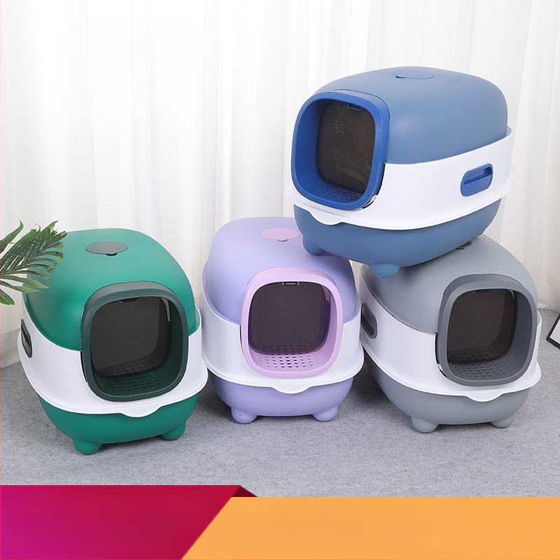 Predimenzionirana kutija za mačji pijesak, potpuno zatvorena, dezodorirajuća, mačja WC sklopiva, preša, ultraljubičasta sterilizacija, mačji pisoar, veleprodaja