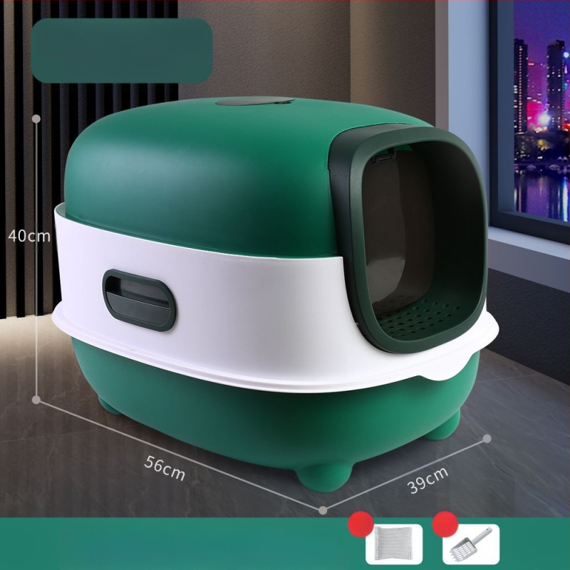 Predimenzionirana kutija za mačji pijesak, potpuno zatvorena, dezodorirajuća, mačja WC sklopiva, preša, ultraljubičasta sterilizacija, mačji pisoar, veleprodaja