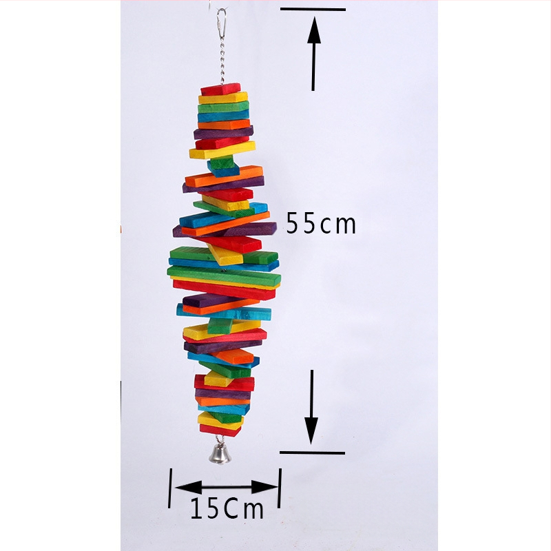 Папагал доставя играчка за хапане, дъвчеща люлка, клетка за птици, дървена играчка за птици, външна търговия, Amazon гореща продажба, комбиниран костюм
