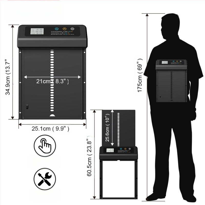 Ușă electrică pentru casă de pui, vânzare transfrontalieră, fierbinte, de uz casnic, din aliaj de aluminiu, cu temporizare inteligentă, cu ridicare automată a ușii de pui